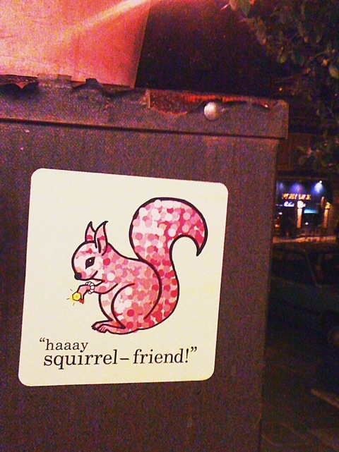 Squirrel-friend sticker