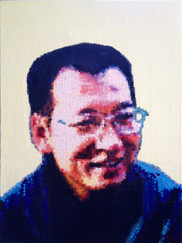 Liu Xiaobo portrait lego art painting pixelstud