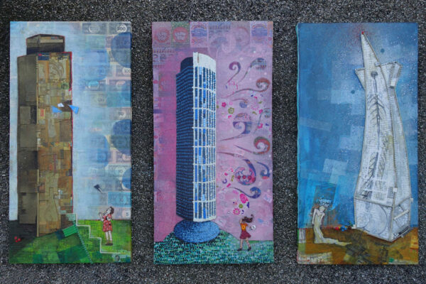 BofA-Bank-of-America-Rincon-Transamerica-towers-lego-painting-art-pixelstud