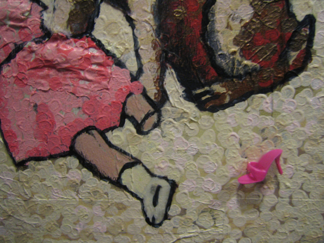 dog_eat_doll_world_painting_pixelstud_pixel_stud_lego_art_barbie_doll_shoe_detail_high