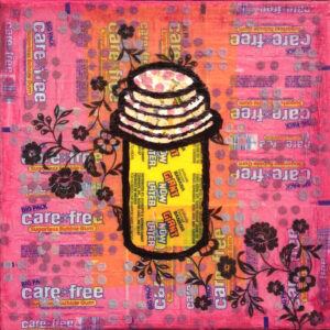 Free Care gum candy wrappers pill bottle medicine lego art painting pixelstud