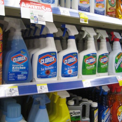 Clorox for assholes in the home cleaning aisle
