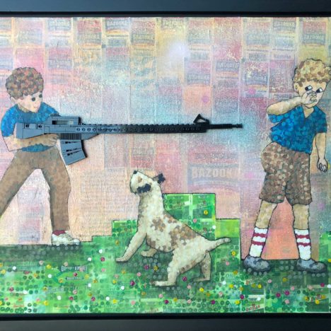 not_in_our_town_legogun_lego_art_bazookagum_painting_pixelstud