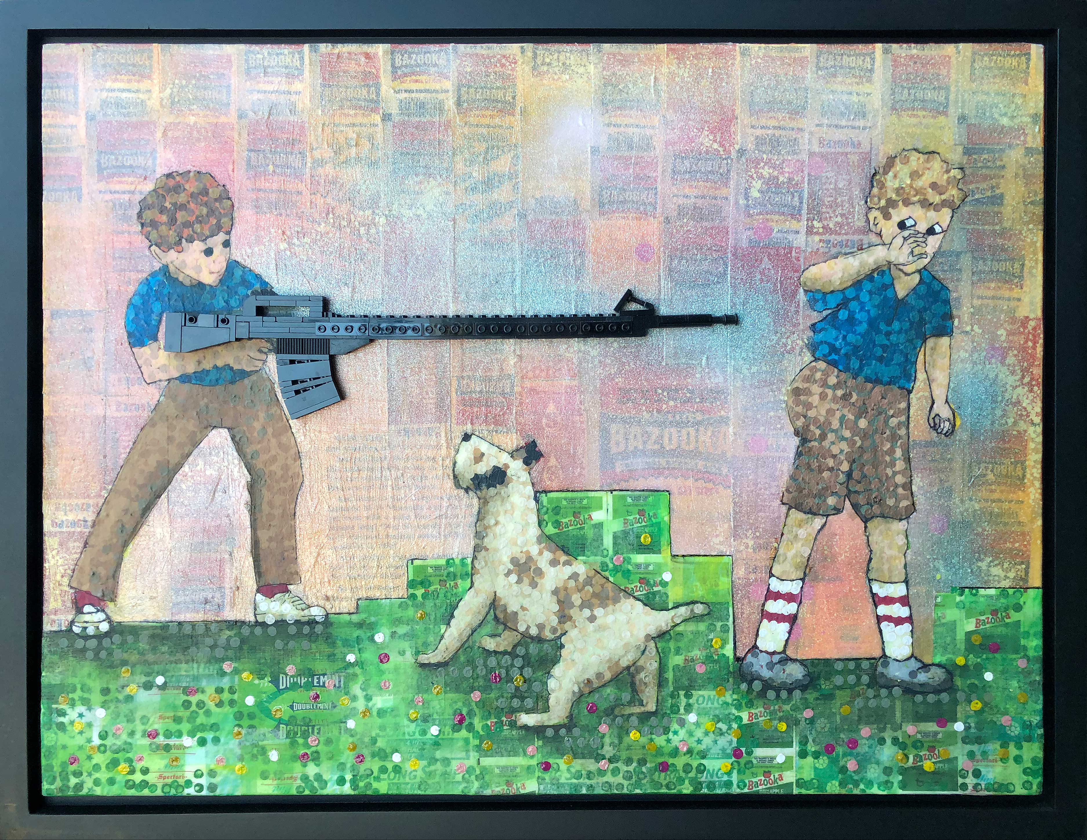 not_in_our_town_legogun_lego_art_bazookagum_painting_pixelstud.jpg